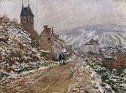 Claude Monet The Road in Vetheuil in Winter Sweden oil painting artist
